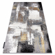 Modern DE LUXE carpet 633 Abstraction - structural cream / gold