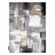 Moderný koberec DE LUXE 633 Abstrakcia - Štrukturálny krém / zlato