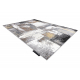 Moderný koberec DE LUXE 633 Abstrakcia - Štrukturálny krém / zlato