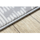 Modern DE LUXE carpet 632 Geometric - structural cream / navy