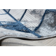сучасний DE LUXE килим 632 Геометричні - Structural крем / темно-синій