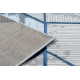 сучасний DE LUXE килим 632 Геометричні - Structural крем / темно-синій