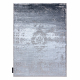 Moderní koberec DE LUXE 2083 ornament vintage - Strukturální šedá