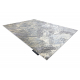 Moderní koberec DE LUXE 2087 Rybí kost vintage - Strukturální, zlato / šedá