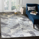 Moderní koberec DE LUXE 2087 Rybí kost vintage - Strukturální, zlato / šedá