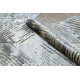 Tapijt DE LUXE modern 2087 Visgraat Chevron vintage gewreven - Structureel goud / grijs