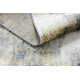 Tæppe DE LUXE moderne 6754 Pynt vintage vasket - Strukturelle fløde / guld