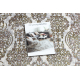 Moderní koberec DE LUXE 2081 ornament vintage - Strukturální zlato / krém
