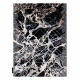 Tapis DE LUXE moderne 622 Abstraction - Structural gris / or