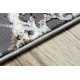 Moderný koberec DE LUXE 622 Abstrakcia - Štrukturálny sivý / zlato