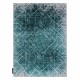 Tappeto DE LUXE moderno 626 geometrico, quadri - Structural grigio / verde