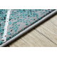 Modern DE LUXE carpet 626 Geometric, diamonds - structural grey / green