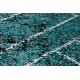 модерен DE LUXE килим 626 геометричен, диаманти - structural сив / зелен