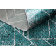 Moderný koberec DE LUXE 626 Geometrický , diamanty - Štrukturálny sivá / verde