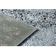 Moderní koberec DE LUXE 624 Rám - Strukturální šedá / zelená 