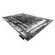 Moderný koberec DE LUXE 619 Rám - Štrukturálny sivá / verde