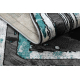 сучасний DE LUXE килим 619 каркас - Structural сірий / зелений