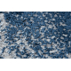 Preproga DE LUXE sodobni 528 Abstrakcija - Strukturni krem / temno modra