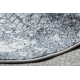 Moderní koberec DE LUXE 528 Abstrakce - Strukturální krém / tmavě modrá