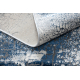 Tapijt DE LUXE modern 528 Abstractie - Structureel crème / marineblauw