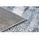 Moderný koberec DE LUXE 528 Abstrakcia - Štrukturálny krém / tmavomodrý