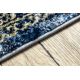 Modern DE LUXE carpet 474 ornament - structural navy / gold