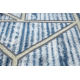модерен DE LUXE килим 462 геометричен - structural тъмно синьо / злато