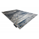 Tappeto DE LUXE moderno 460 Linee - Structural blu scuro / oro
