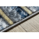 Moderní koberec DE LUXE 460 Pásy - Strukturální tmavě modrý / zlato