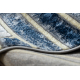 модерен DE LUXE килим 460 линии - structural тъмно синьо / злато