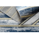 модерен DE LUXE килим 460 линии - structural тъмно синьо / злато