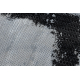 килим CORE A004 Рамка, Затінений - структурний, два рівні флісу, чорний / сірий