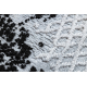 Paklājs CORE A004 Rāmis, Nodiluma efekts - struktūra - divi sariņu līmeņi, melns / gaiši pelēks