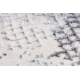 килим CORE A004 Рамка, Затінений - структурний, два рівні флісу, слонова кістка / сірий / синій