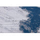 Kilimas CORE A004 Rėmelis, Perdubliuotas - Struktūrinis, dviejų sluoksnių vilna, mėlyna / pilka