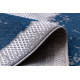 Tæppe CORE A004 Ramme, skraveret - strukturelt, to niveauer af fleece, blå / grå