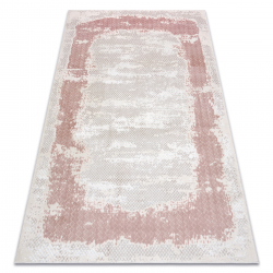 Tapijt CORE A004 Kader, schaduw - structureel, twee lagen vlies, beige / roze