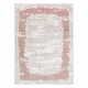 Vaip CORE A004 Raam, Muster augustatud - Struktuuriline, kahel tasemel fliis, helebeež / roosa