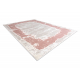 килим CORE A004 Рамка, Затінений - структурний, два рівні флісу, бежевий / рожевий