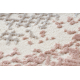 Vaip CORE A004 Raam, Muster augustatud - Struktuuriline, kahel tasemel fliis, helebeež / roosa