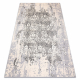 Tepih CORE W3824 Ornament Berba - strukturna, dvije razine runo, krem / siva