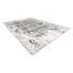 килим CORE W3824 Орнамент Вінтаж - структурні, два рівні флісу, вершковий / сірий