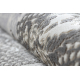 Teppe CORE W3824 Ornament Årgang - strukturell, to nivåer av fleece, krem / grå