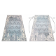 Tepih CORE W3824 Ornament Berba - strukturna, dvije razine runo, svijetlo plava / krem / siva