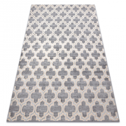 MIRO 51639.805 Waschteppich Trellis Gitter Anti-Rutsch - grau