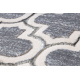 килим CORE W6764 Mароканска детелина - структурно, две нива на руно, сив / крем