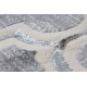 килим CORE W6764 Марокканський візерунок - структурні, два рівні флісу, сірий / кремовий