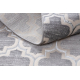 килим CORE W6764 Марокканський візерунок - структурні, два рівні флісу, сірий / кремовий