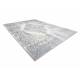 килим CORE W7161 Розетка Вінтаж - структурні, два рівні флісу, блакитний / вершковий / сірий