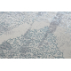 Teppich CORE W7161 Vintage Rosette - Strukturell, zwei Ebenen aus Vlies, hellblau / creme / grau